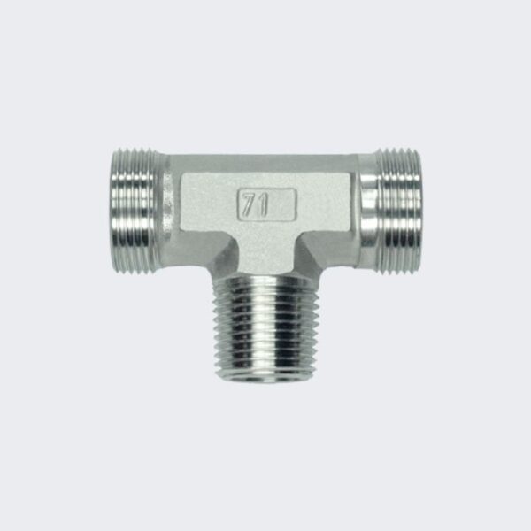 PASLANMAZ SOMUN YÜKSÜK SIKMALI BORU, MANŞON, KÖR TAPA, METRİK DİRSEK, SOMUN YÜKSÜKLÜ TEE, ORTA BACAK BSPT TE -L GÖVDE